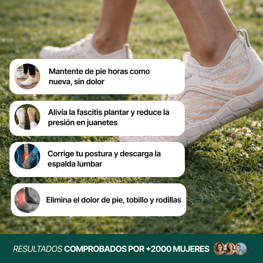 Zapatilla Barefoot Step Natural — Alivio de juanete y dolor plantar