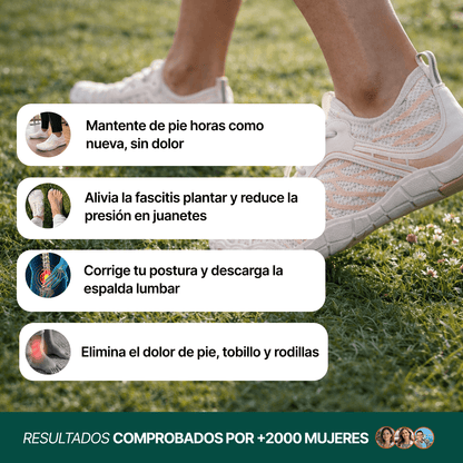 Zapatilla Barefoot Step Natural — Alivio de juanete y dolor plantar