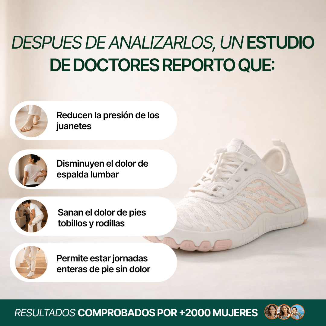 Zapatilla Barefoot Step Natural — Alivio de juanete y dolor plantar